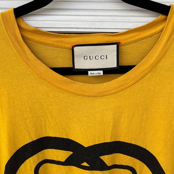 Gucci CHIME Vibrant Yellow MY BODY MY CHOICE T SHIRT-L - Picture 3 of 9
